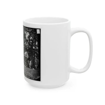 Culpeper, Va. Officers Of The U.S. Horse Artillery Brigade Commanded By Capt. James M. Robertson (U.S. Civil War) White Coffee Mug - Go Mug Yourself