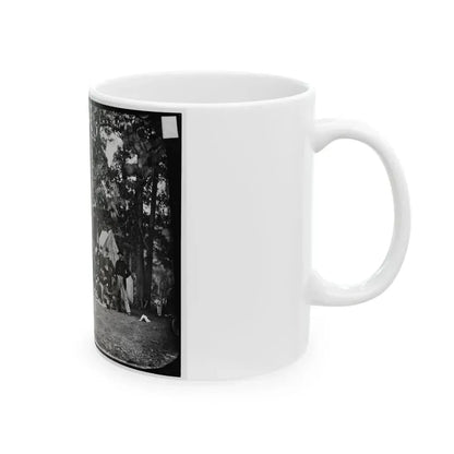 Culpeper, Va. Officers Of The U.S. Horse Artillery Brigade Commanded By Capt. James M. Robertson (U.S. Civil War) White Coffee Mug - Go Mug Yourself