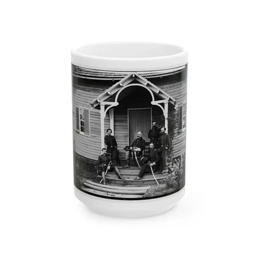 Culpeper, Va. Provost Marshal General Marsena R. Patrick And Staff (U.S. Civil War) White Coffee Mug 15oz - Go Mug Yourself