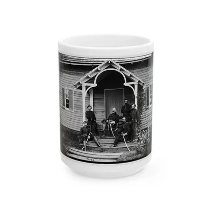 Culpeper, Va. Provost Marshal General Marsena R. Patrick And Staff (U.S. Civil War) White Coffee Mug 15oz - Go Mug Yourself