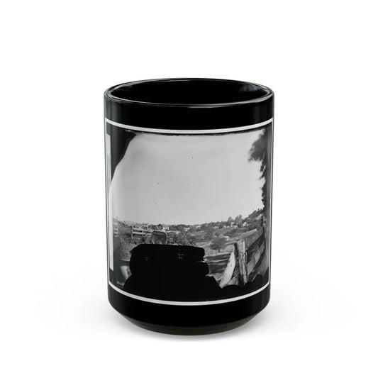 Culpeper, Va. Approach To Town, With Photographer's Wagon In Foreground (U.S. Civil War) Black Coffee Mug-15oz-Go Mug Yourself