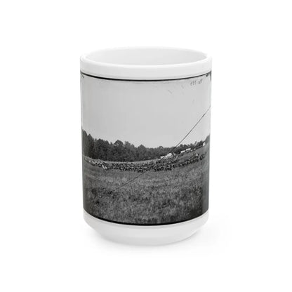 Culpeper, Va. Battery A, 4th U.S. Artillery, Robertson's Brigade (U.S. Civil War) White Coffee Mug-15oz-Go Mug Yourself