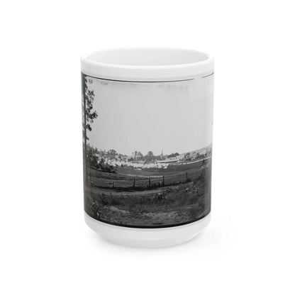 Culpeper, Va. Encampment On The Edge Of Town (U.S. Civil War) White Coffee Mug-15oz-Go Mug Yourself