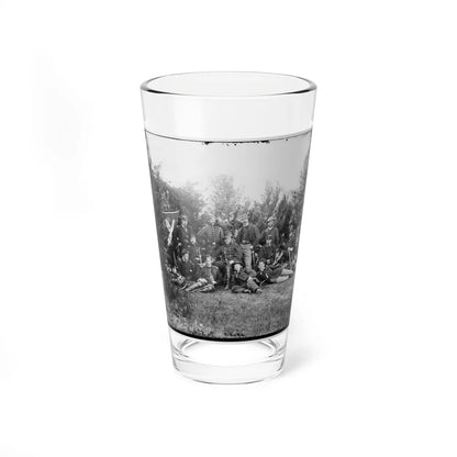 Culpeper, Va. Gen Robert O. Tyler And Staff Of The Artillery Reserve; Another View (U.S. Civil War) Pint Glass 16oz-16oz-Go Mug Yourself