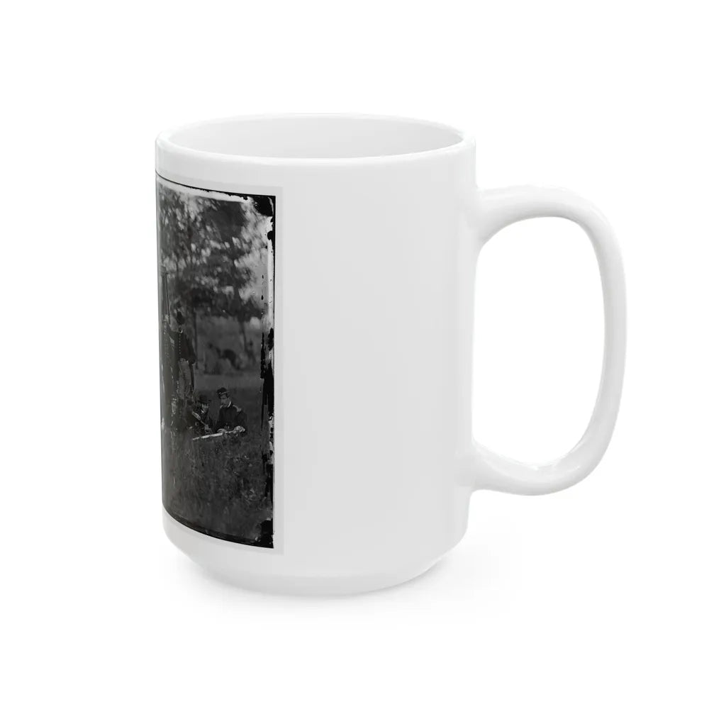 Culpeper, Va. Gen Robert O. Tyler And Staff Of The Artillery Reserve (U.S. Civil War) White Coffee Mug-Go Mug Yourself