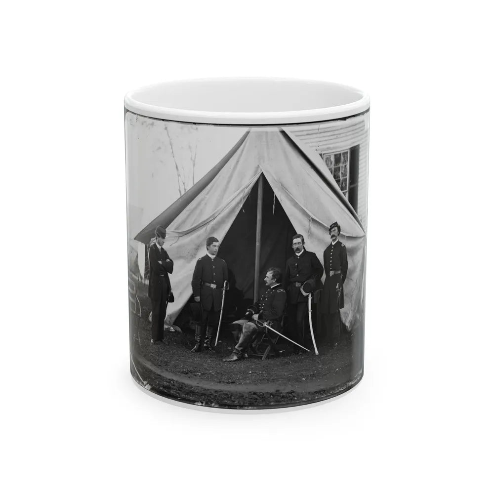 Culpeper, Va. Gen. Andrew A. Humphreys And Staff (U.S. Civil War) White Coffee Mug-11oz-Go Mug Yourself