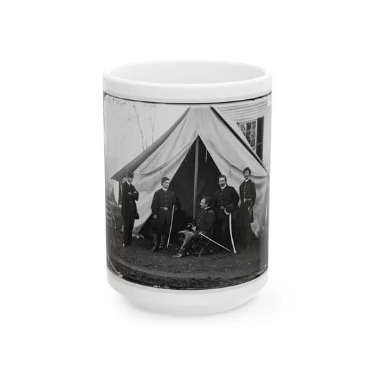 Culpeper, Va. Gen. Andrew A. Humphreys And Staff (U.S. Civil War) White Coffee Mug-15oz-Go Mug Yourself