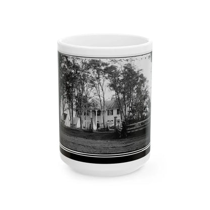 Culpeper, Va. Gen. George G. Meade's Headquarters, Wallack's House (U.S. Civil War) White Coffee Mug-15oz-Go Mug Yourself