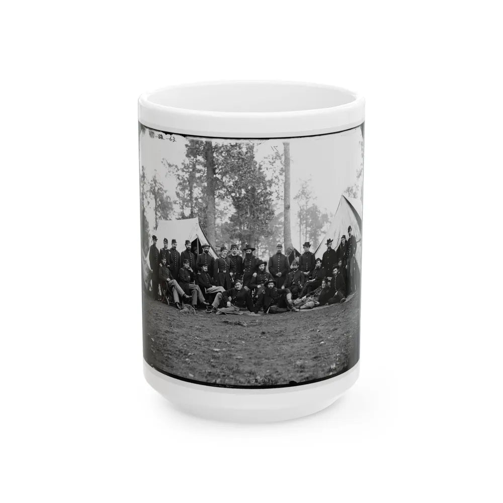 Culpeper, Va. Officers Of The 80th New York Infantry, Provost Guard (U.S. Civil War) White Coffee Mug-15oz-Go Mug Yourself