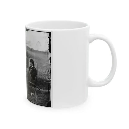 Culpeper, Virginia. Group Of Officers. Capt. Pierce, Capt. Page, Capt. Howell, Lt. Kelly. Headquarters, Army Of The Potomac (U.S. Civil War) White Coffee Mug - Go Mug Yourself