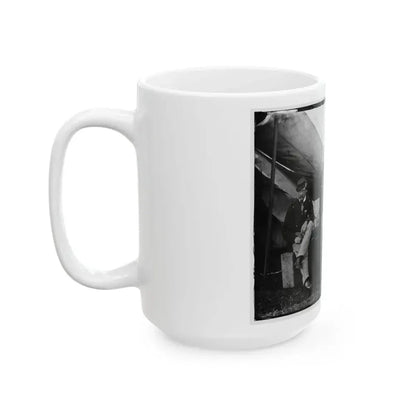 Culpeper, Virginia. Group Of Officers, Headquarters, Army Of The Potomac(2) (U.S. Civil War) White Coffee Mug - Go Mug Yourself