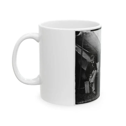 Culpeper, Virginia. Group Of Officers, Headquarters, Army Of The Potomac(2) (U.S. Civil War) White Coffee Mug - Go Mug Yourself