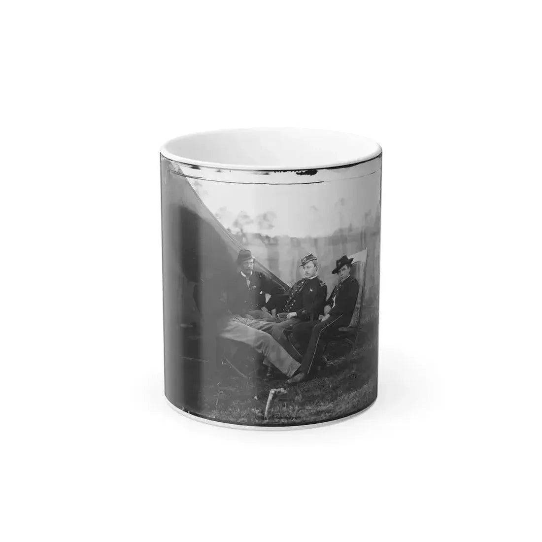 Culpeper, Virginia. Group of Officers, Headquarters, Army of the Potomac (U.S. Civil War) Color Changing Coffee Mug 11oz Default Title 11oz - Go Mug Yourself