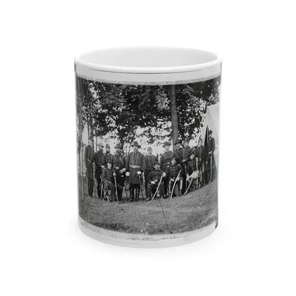 Culpeper, Virginia. William H. French And Staff (U.S. Civil War) White Coffee Mug 11oz - Go Mug Yourself