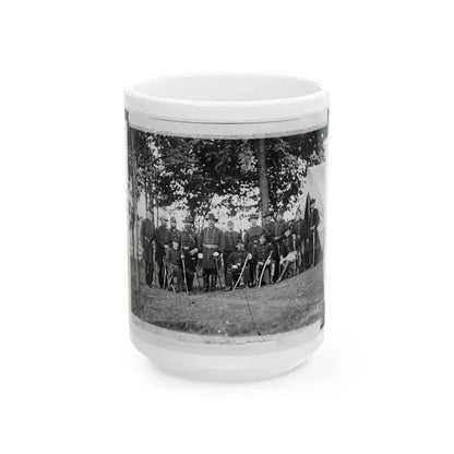 Culpeper, Virginia. William H. French And Staff (U.S. Civil War) White Coffee Mug 15oz - Go Mug Yourself