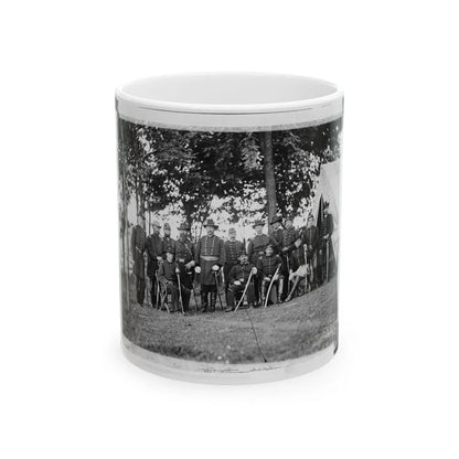 Culpeper, Virginia. William H. French And Staff (U.S. Civil War) White Coffee Mug-11oz-Go Mug Yourself