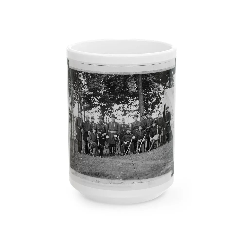 Culpeper, Virginia. William H. French And Staff (U.S. Civil War) White Coffee Mug-15oz-Go Mug Yourself