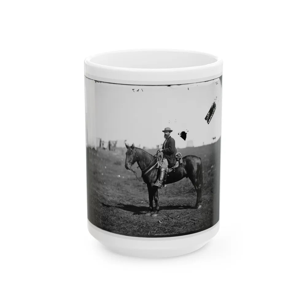 Culpeper, Virginia. William Wilson, Scout, Headquarters, Army Of The Potomac (U.S. Civil War) White Coffee Mug-15oz-Go Mug Yourself