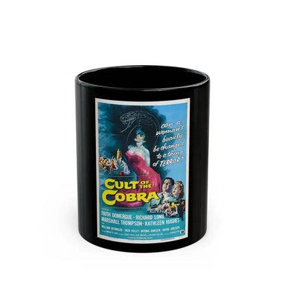CULT OF THE COBRA 1955 Movie Poster - Black Coffee Mug 11oz - Go Mug Yourself