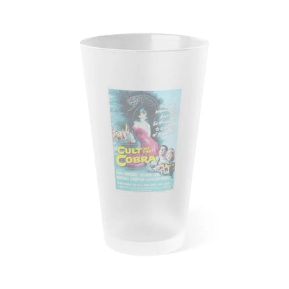 CULT OF THE COBRA 1955 Movie Poster - Frosted Pint Glass 16oz-16oz-Frosted-Go Mug Yourself