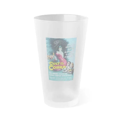CULT OF THE COBRA 1955 Movie Poster - Frosted Pint Glass 16oz 16oz Frosted - Go Mug Yourself