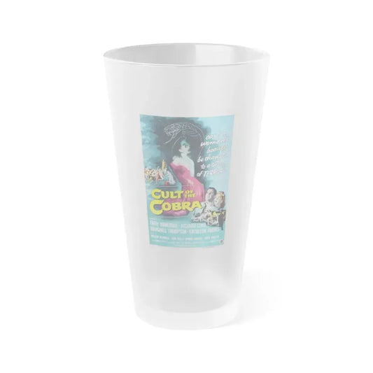 CULT OF THE COBRA 1955 Movie Poster - Frosted Pint Glass 16oz 16oz Frosted - Go Mug Yourself