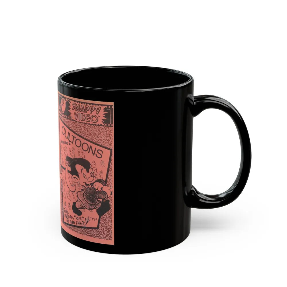 CULTOONS VOLUME 2 (VHS COVER) - Black Coffee Mug-Go Mug Yourself