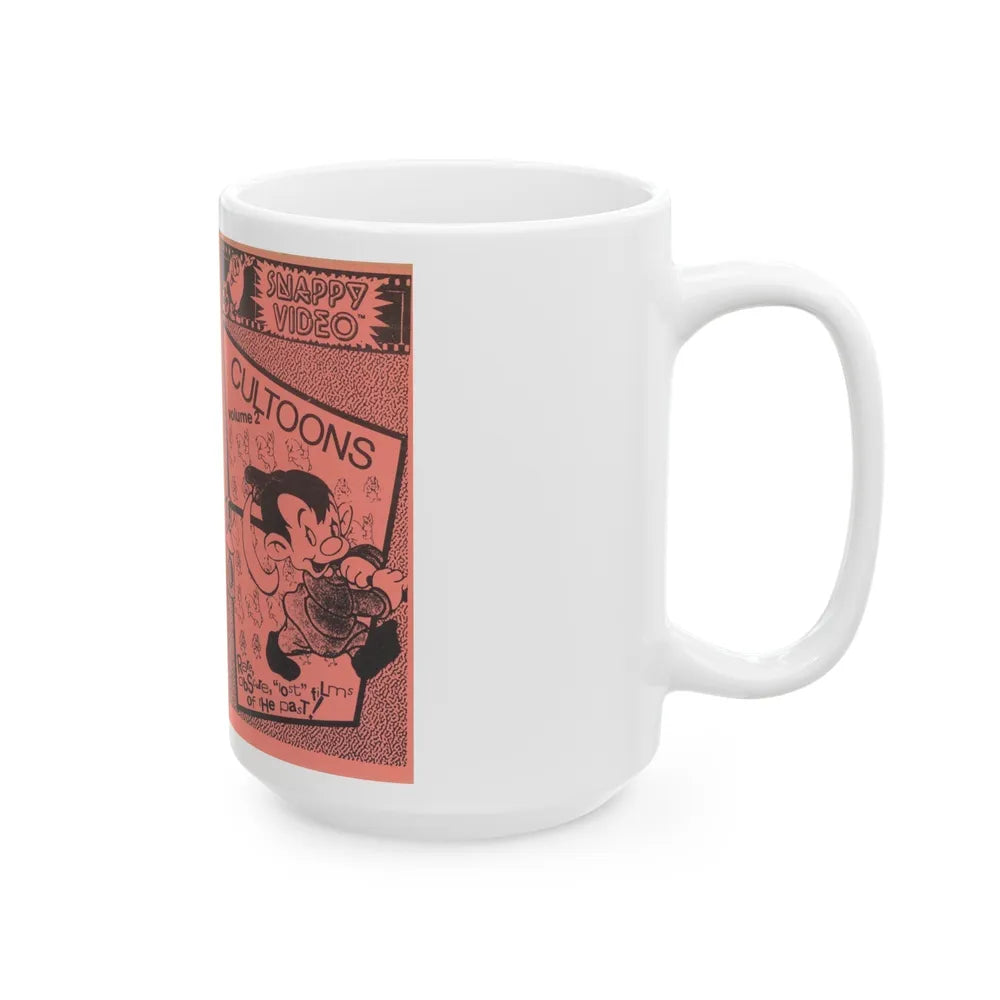 CULTOONS VOLUME 2 (VHS COVER) - White Coffee Mug-Go Mug Yourself