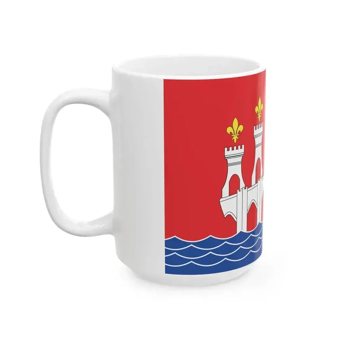 Cultural flag of Lot (France) White Coffee Mug - Go Mug Yourself