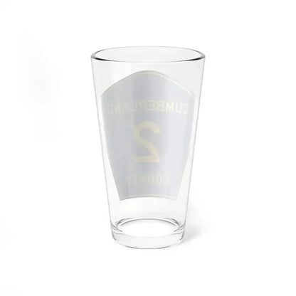 Cumberland County 2 (Illinois) (Road Sign) Pint Glass 16oz - Go Mug Yourself