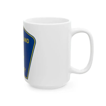 Cumberland County 4 (Illinois) (Road Sign) White Coffee Mug - Go Mug Yourself