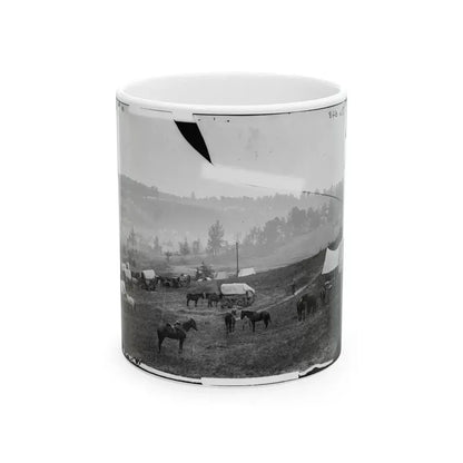 Cumberland Landing, Va. Federal Encampment; Another View (U.S. Civil War) White Coffee Mug 11oz - Go Mug Yourself