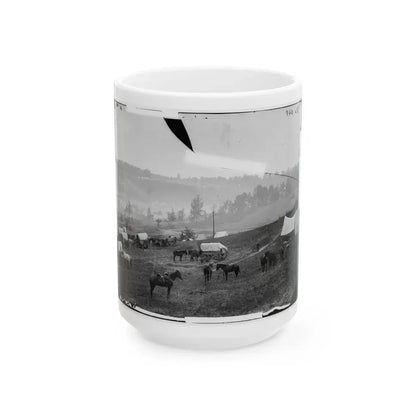 Cumberland Landing, Va. Federal Encampment; Another View (U.S. Civil War) White Coffee Mug 15oz - Go Mug Yourself