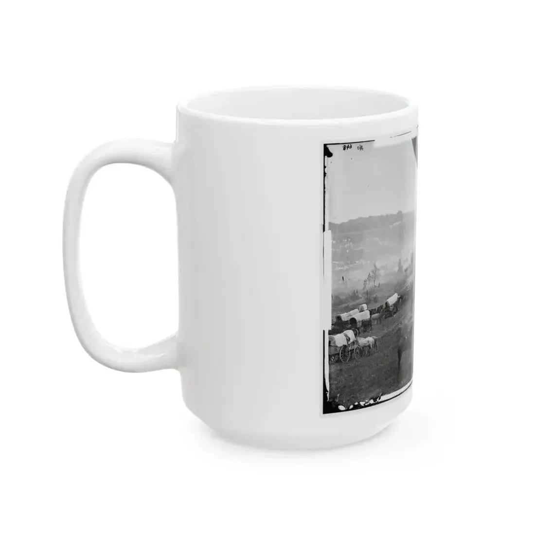 Cumberland Landing, Va. Federal Encampment; Another View (U.S. Civil War) White Coffee Mug - Go Mug Yourself