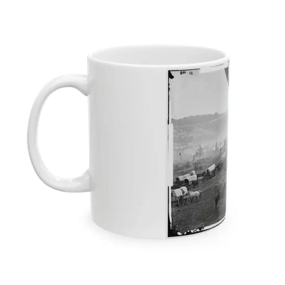 Cumberland Landing, Va. Federal Encampment; Another View (U.S. Civil War) White Coffee Mug - Go Mug Yourself