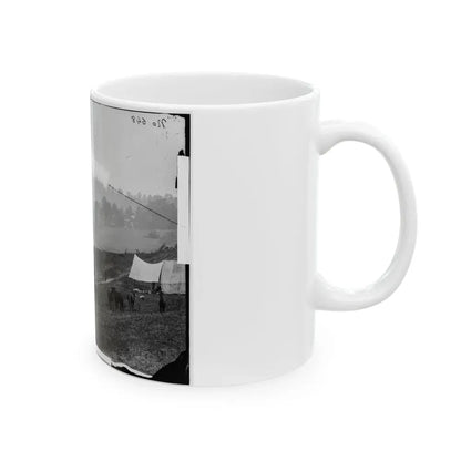 Cumberland Landing, Va. Federal Encampment; Another View (U.S. Civil War) White Coffee Mug - Go Mug Yourself