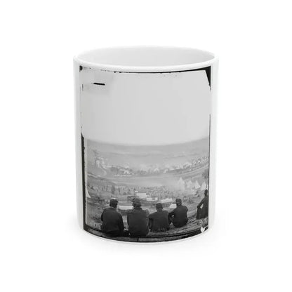 Cumberland Landing, Va. Federal Encampment On Pamunkey River, Va.; Another View (U.S. Civil War) White Coffee Mug 11oz - Go Mug Yourself