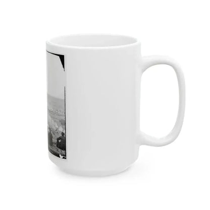 Cumberland Landing, Va. Federal Encampment On Pamunkey River, Va.; Another View (U.S. Civil War) White Coffee Mug - Go Mug Yourself