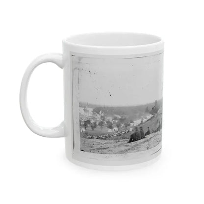 Cumberland Landing, Va. Federal Encampment On Pamunkey River, Va. (U.S. Civil War) White Coffee Mug - Go Mug Yourself