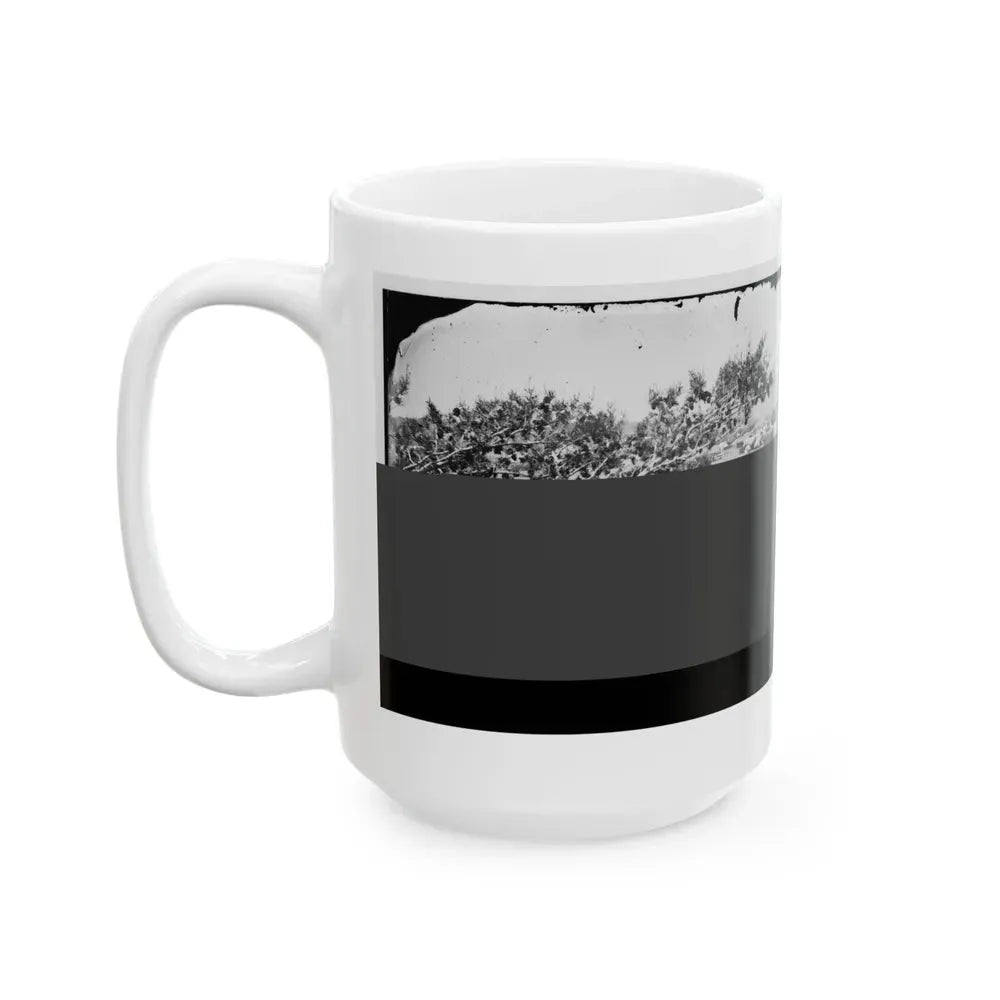 Cumberland Landing, Va. Federal Encampment; View From Tree (U.S. Civil War) White Coffee Mug - Go Mug Yourself