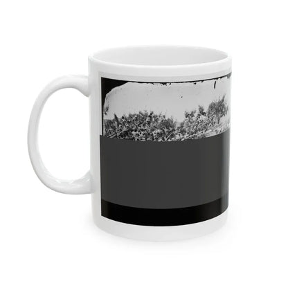 Cumberland Landing, Va. Federal Encampment; View From Tree (U.S. Civil War) White Coffee Mug - Go Mug Yourself