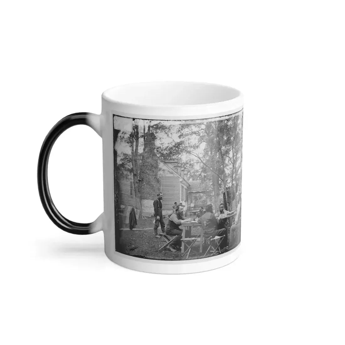 Cumberland Landing, Va. Secret Service Men at Foller's House (U.S. Civil War) Color Changing Coffee Mug 11oz - Go Mug Yourself