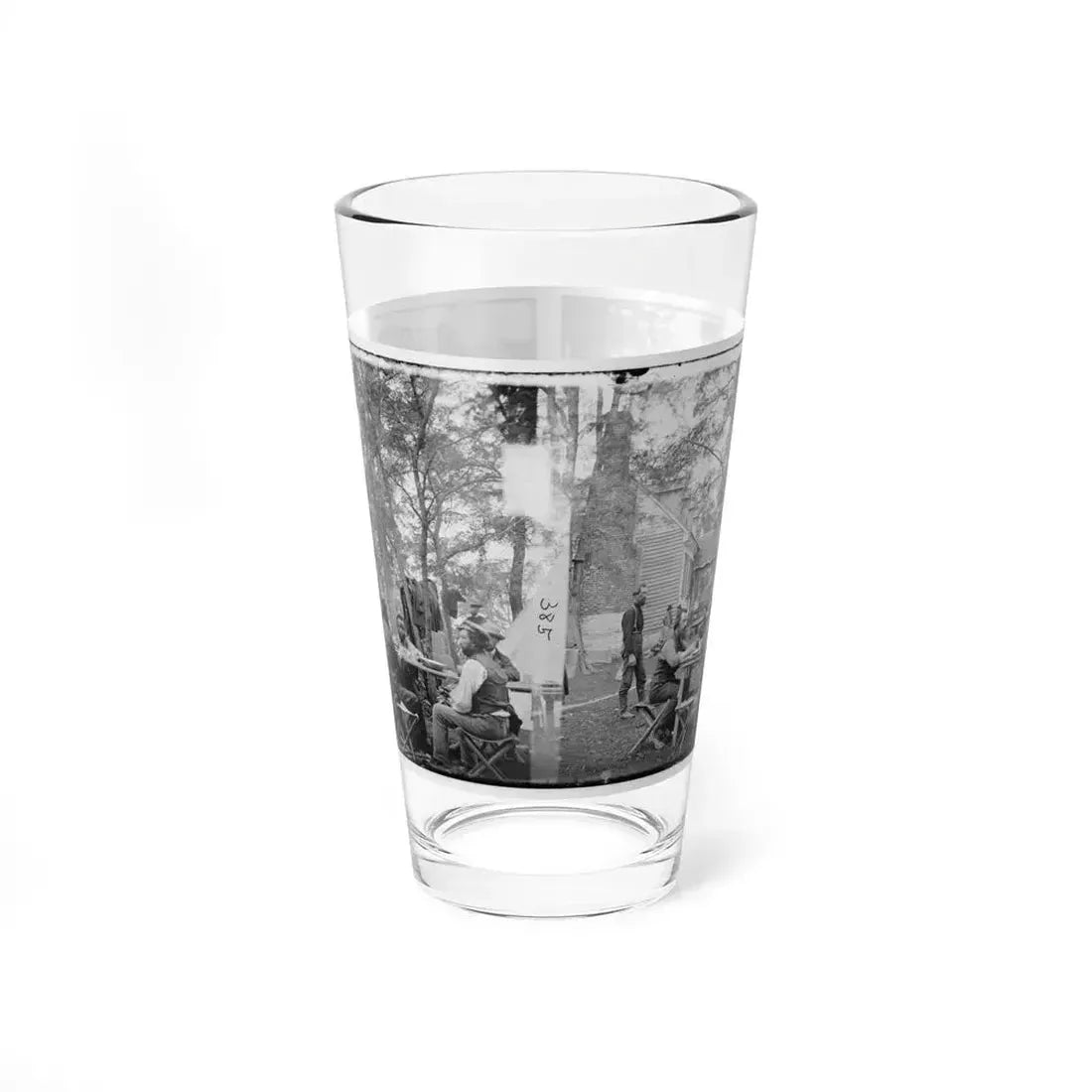 Cumberland Landing, Va. Secret Service Men At Foller's House (U.S. Civil War) Pint Glass 16oz 16oz - Go Mug Yourself