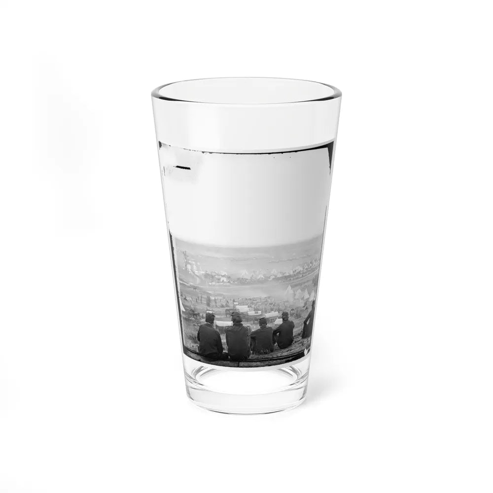 Cumberland Landing, Va. Federal Encampment On Pamunkey River, Va.; Another View (U.S. Civil War) Pint Glass 16oz-16oz-Go Mug Yourself