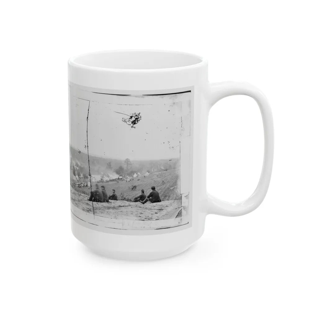 Cumberland Landing, Va. Federal Encampment On Pamunkey River, Va. (U.S. Civil War) White Coffee Mug-Go Mug Yourself