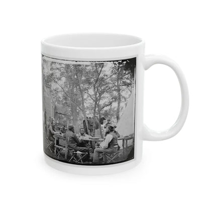 Cumberland Landing, Va. Secret Service Men At Foller's House (U.S. Civil War) White Coffee Mug-Go Mug Yourself