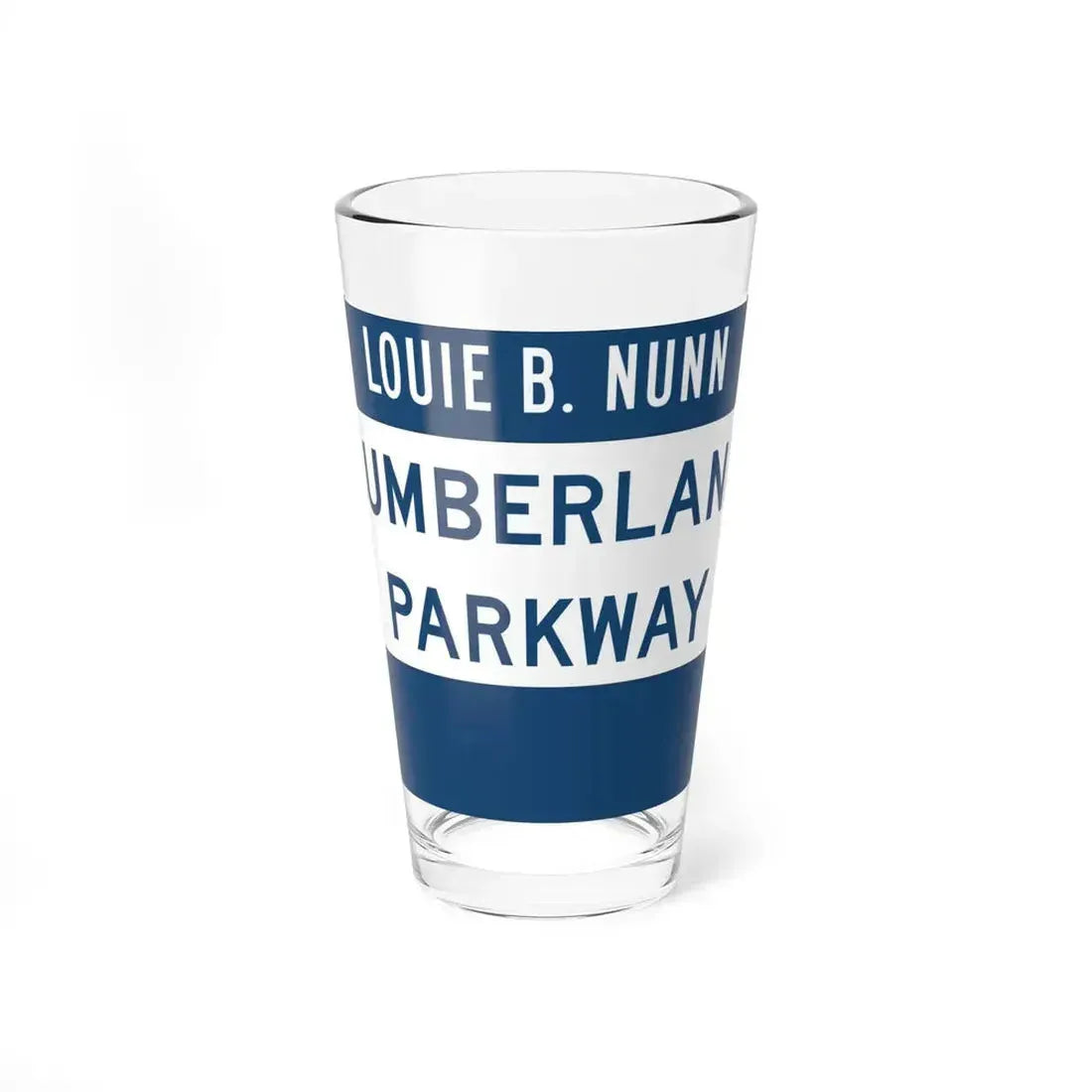 Cumberland Parkway (Kentucky) (Road Sign) Pint Glass 16oz 16oz - Go Mug Yourself