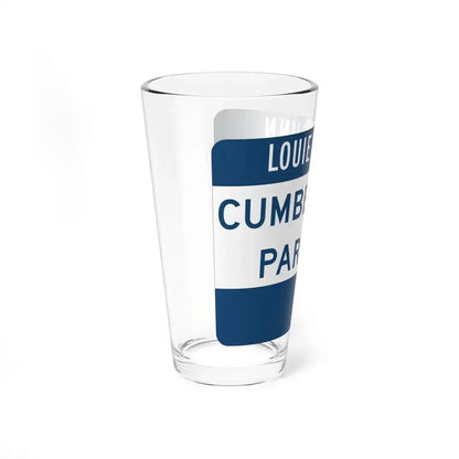 Cumberland Parkway (Kentucky) (Road Sign) Pint Glass 16oz - Go Mug Yourself