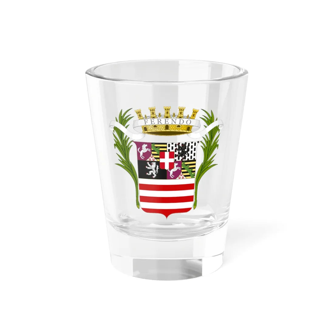 Cuneo-Stemma (Italy) (Coat of Arms) Shot Glass 1.5oz 1.5oz - Go Mug Yourself