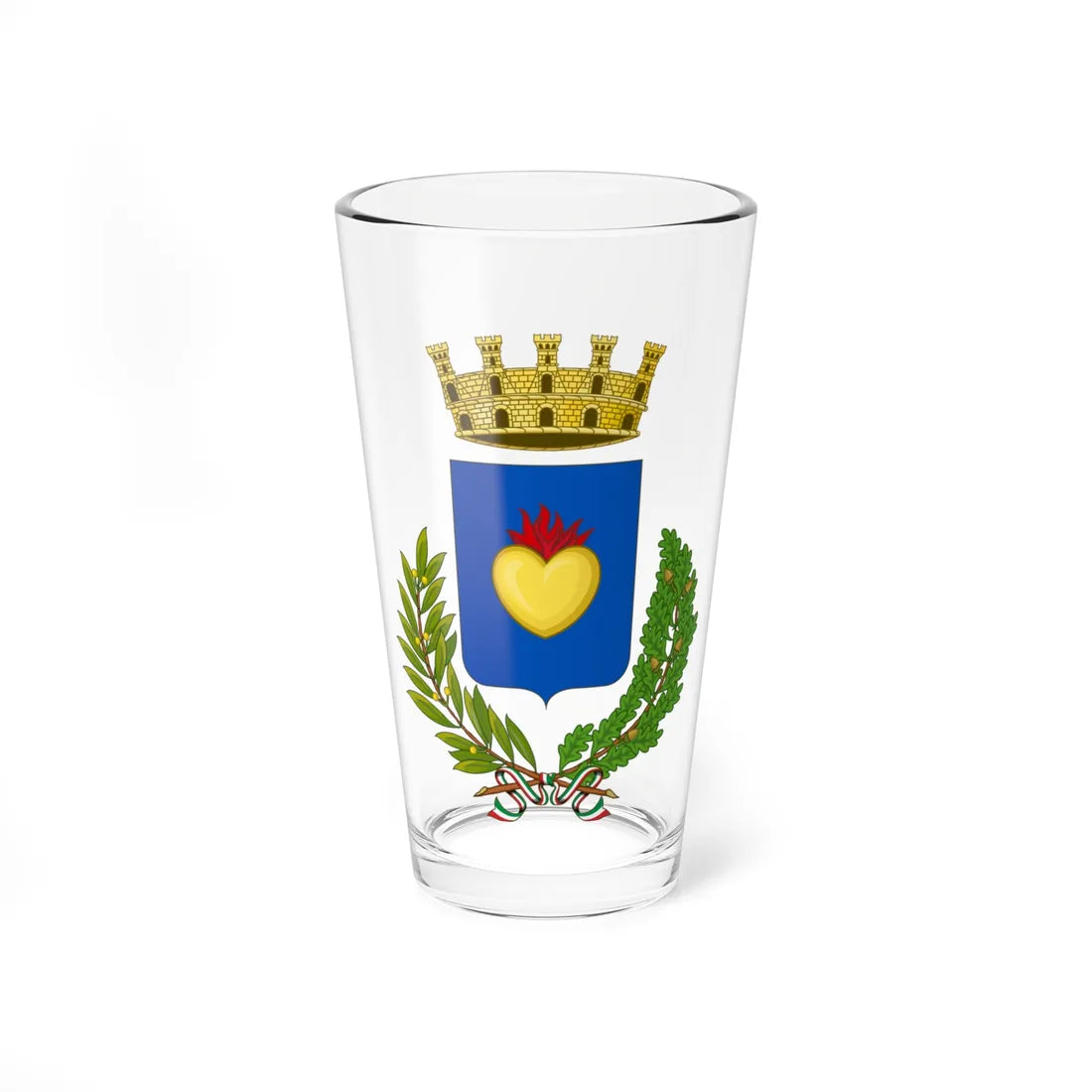 Cuorgnè-Stemma (Italy) (Coat of Arms) Pint Glass 16oz 16oz - Go Mug Yourself
